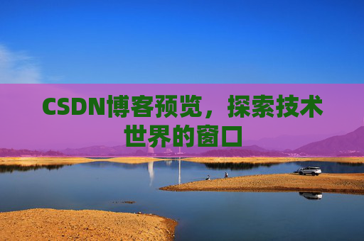 CSDN博客预览,探索技术世界的窗口