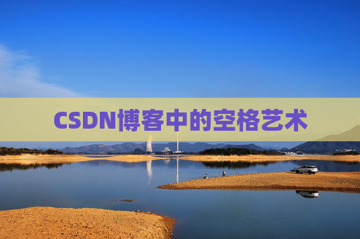 CSDN博客中的空格艺术